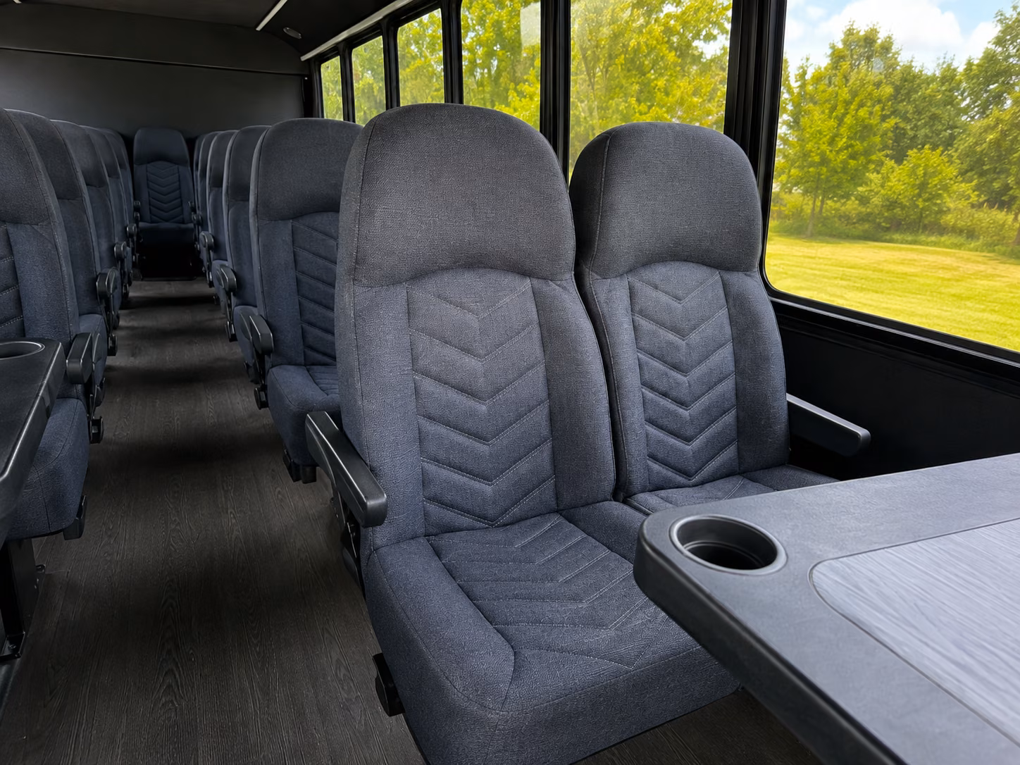 vineland 15 passenger minibus inside