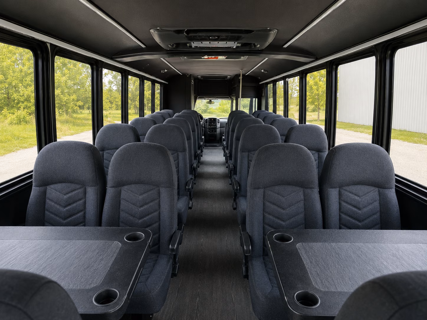 vineland 18 passenger minibus inside