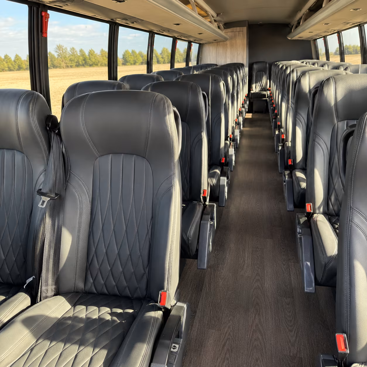 vineland 28 passenger minibus inside