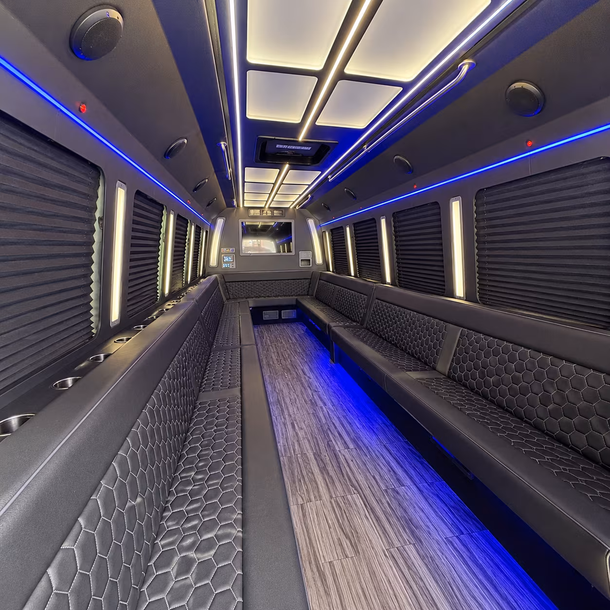 vineland 30 passenger party bus interior