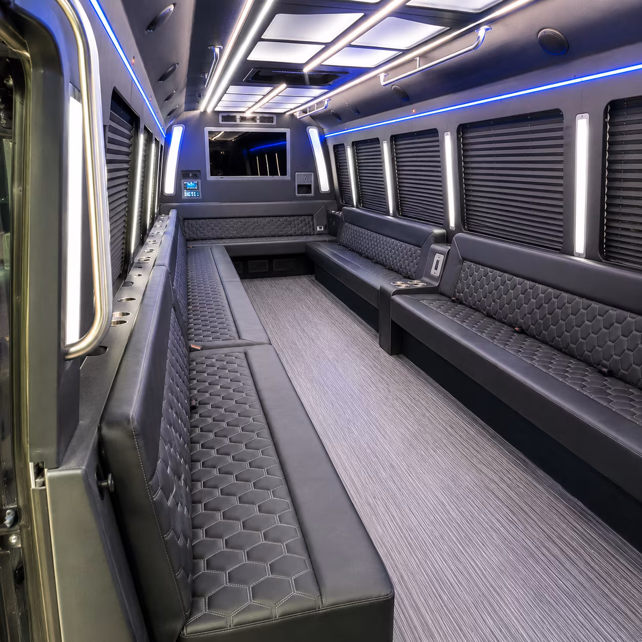 vineland 40 passenger party bus interior